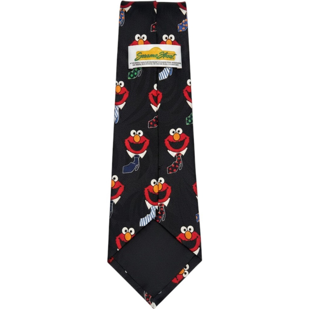 Vintage Sesame Street Elmo Silk Necktie 100% Silk Novelty Character Tie